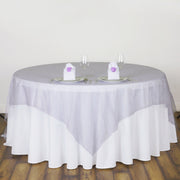 Organza 72"x72" Table Overlay Lavender Purple