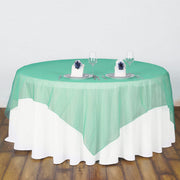 Organza 72"x72" Table Overlay Mint Green