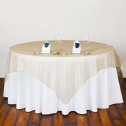 Organza 72"x72" Table Overlay Champagne
