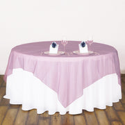 Organza 72"x72" Table Overlay Light Pink