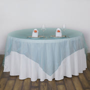 Organza 72"x72" Table Overlay Turquoise