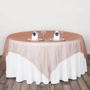 Organza 72"x72" Table Overlay Peach