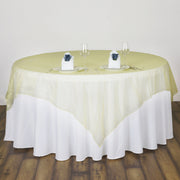 Organza 72"x72" Table Overlay Yellow