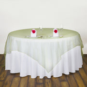 Organza 72"x72" Table Overlay Light Green