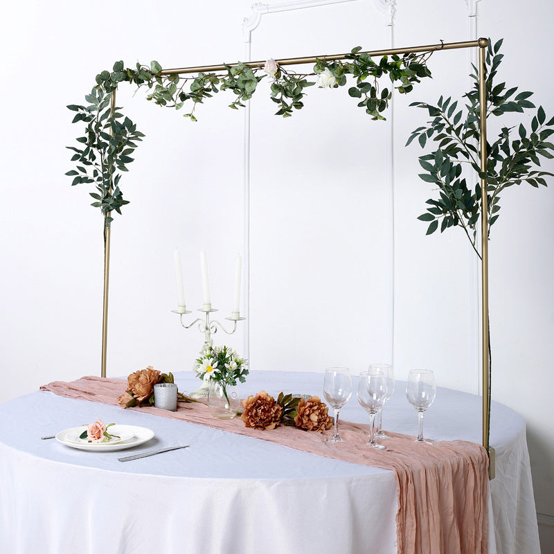Over The Table Rod Stand 41" in Metal Gold with Clamps