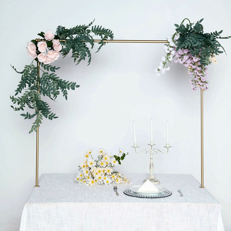 Over The Table Rod Stand 41" in Metal Gold with Clamps
