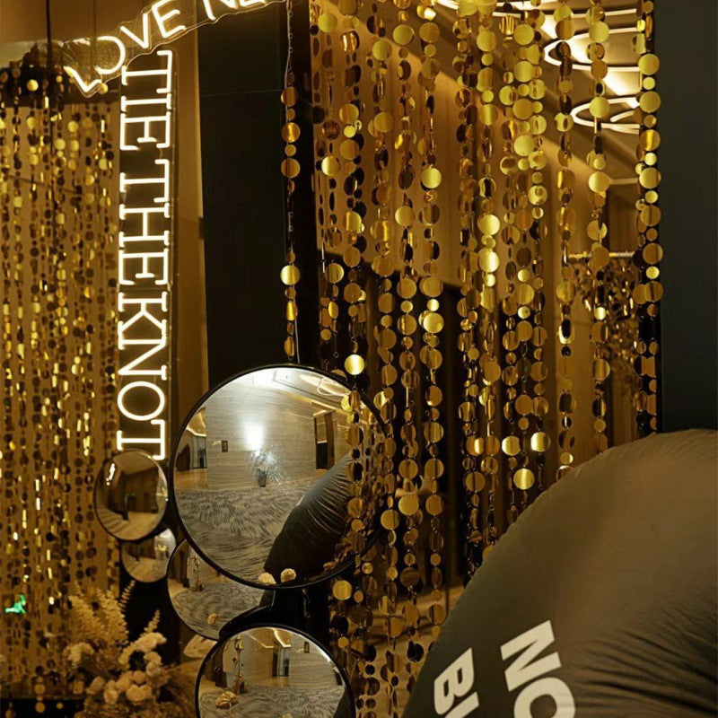 20Pcs 3ft Sparkle PVC Sequin Bead Doorway Curtain Door Window Decor Room Divider Blind for Home Festivals Wedding Party Decorations