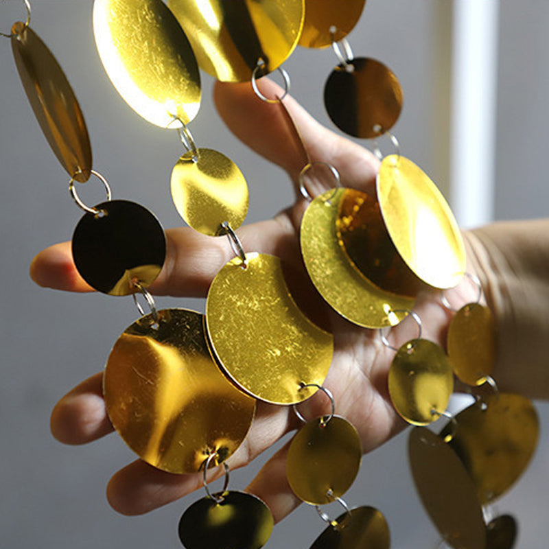 20Pcs 3ft Sparkle PVC Sequin Bead Doorway Curtain Door Window Decor Room Divider Blind for Home Festivals Wedding Party Decorations