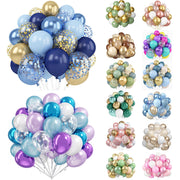 40 Pcs 12" Party Balloons with Ribbon for Birthday Wedding Graduation Anniversary Party Decorations