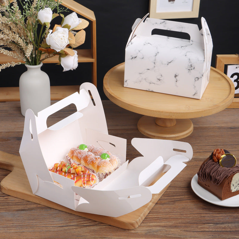 25 Pack Gable Treat Boxes Party Favor Goodie Bag Boxes White