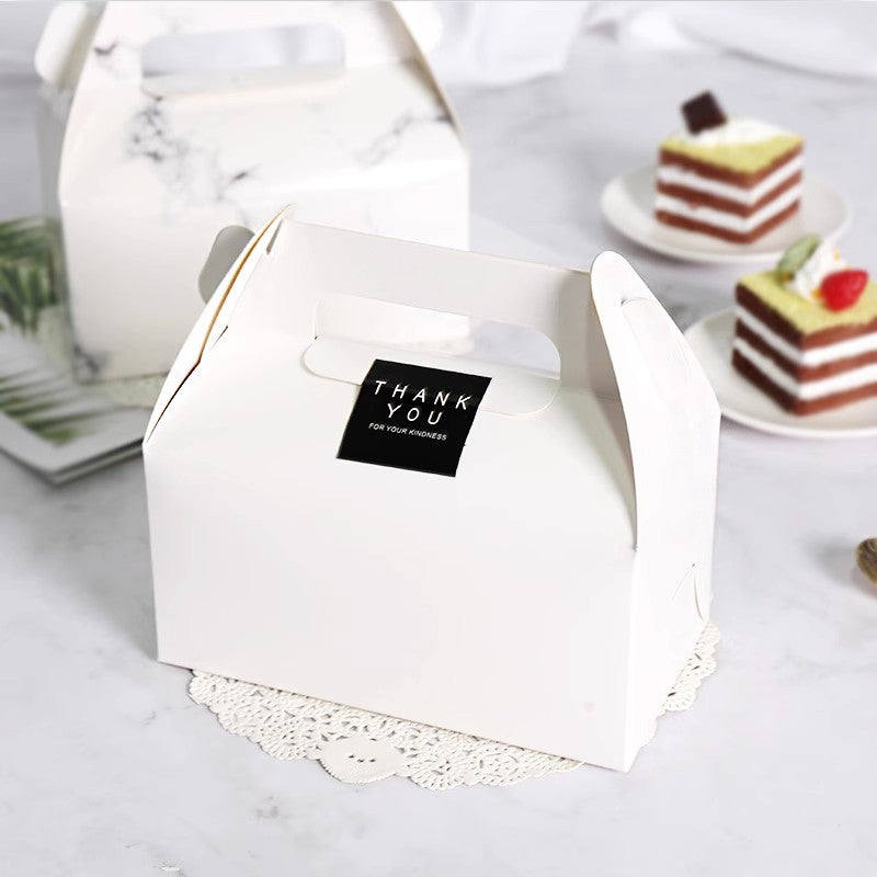 25 Pack Gable Treat Boxes Party Favor Goodie Bag Boxes White