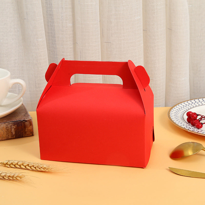 25 Pack Gable Treat Boxes Party Favor Goodie Bag Boxes Red