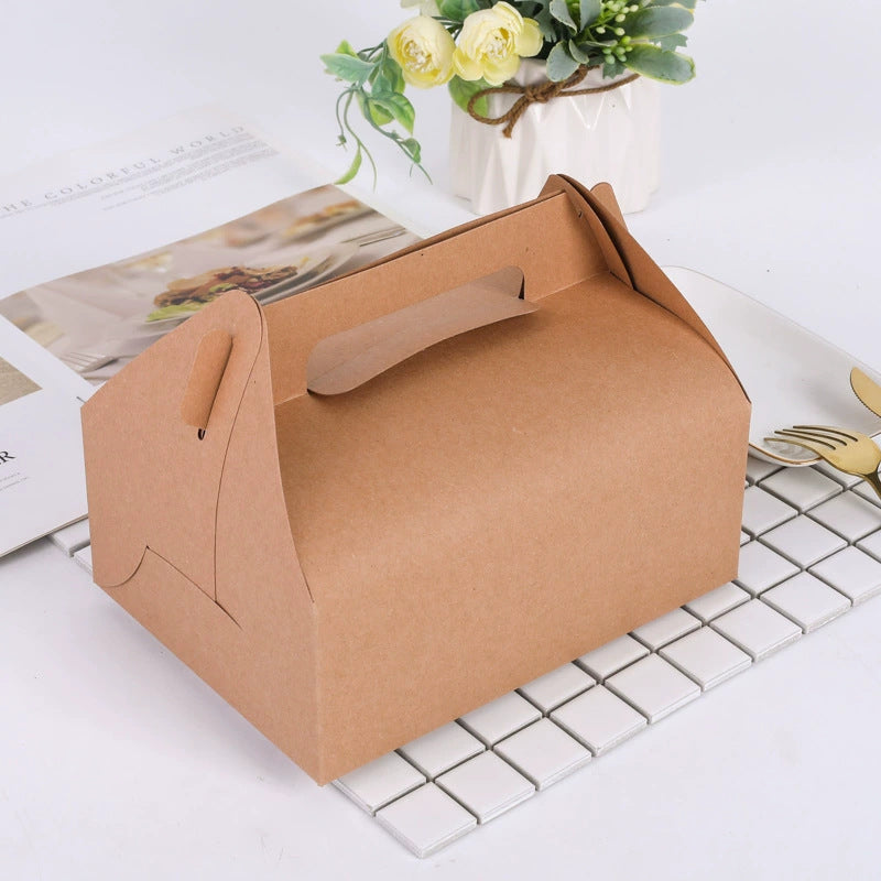 25 Pack Gable Treat Boxes Party Favor Goodie Bag Boxes Brown