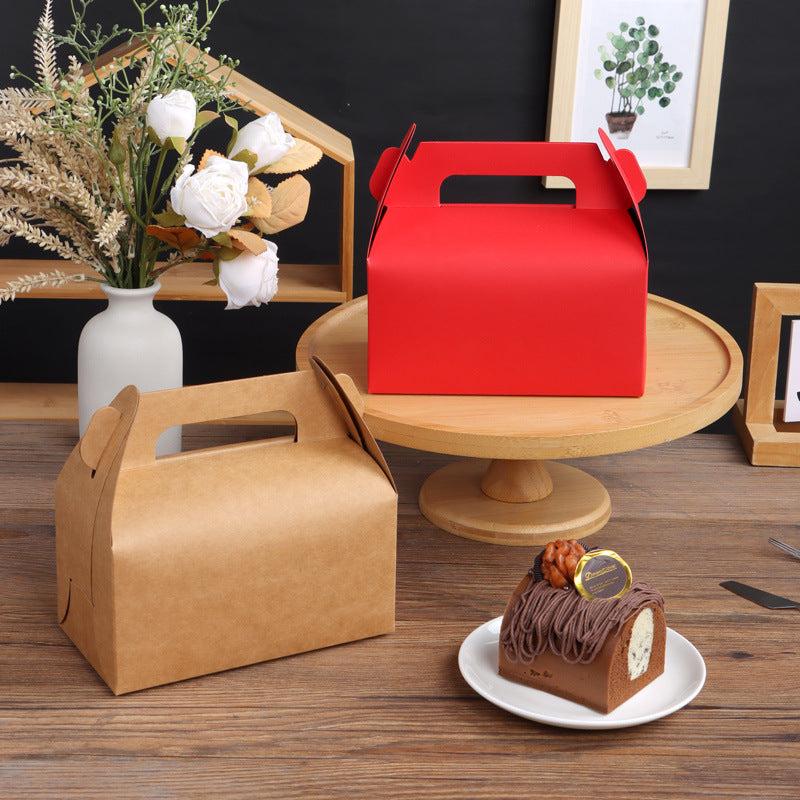 25 Pack Gable Treat Boxes Party Favor Goodie Bag Boxes Red