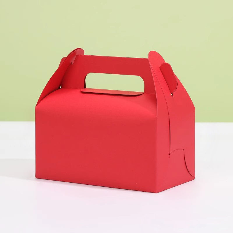 25 Pack Gable Treat Boxes Party Favor Goodie Bag Boxes Red