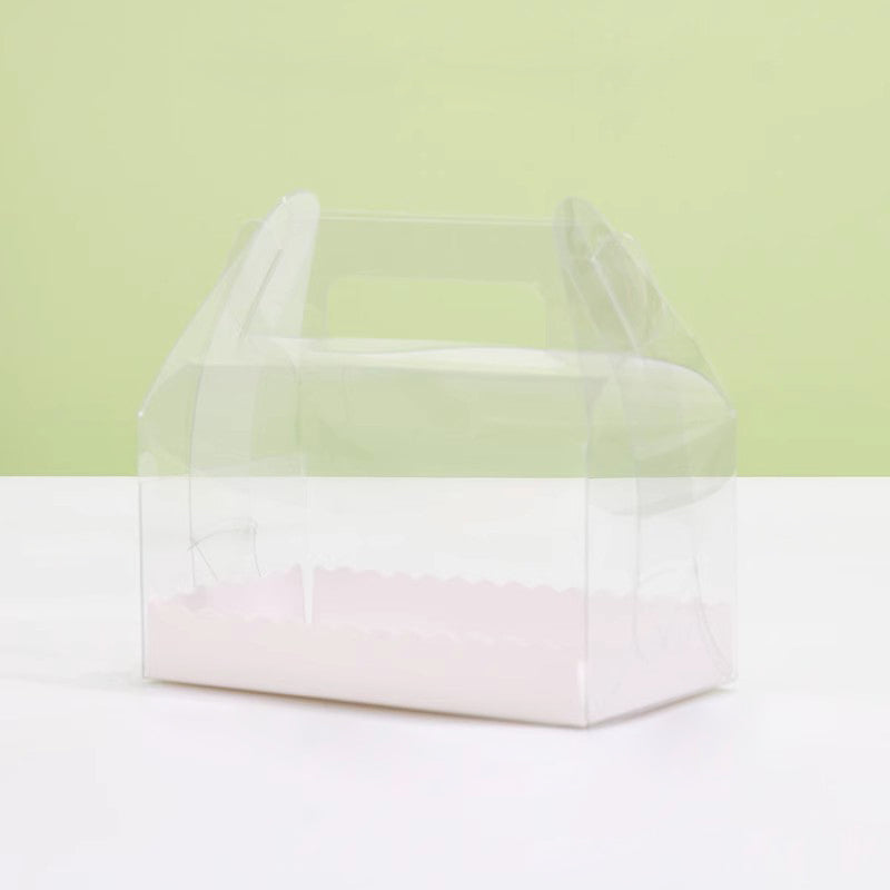 25 Pack Gable Treat Boxes Party Favor Goodie Bag Boxes Clear