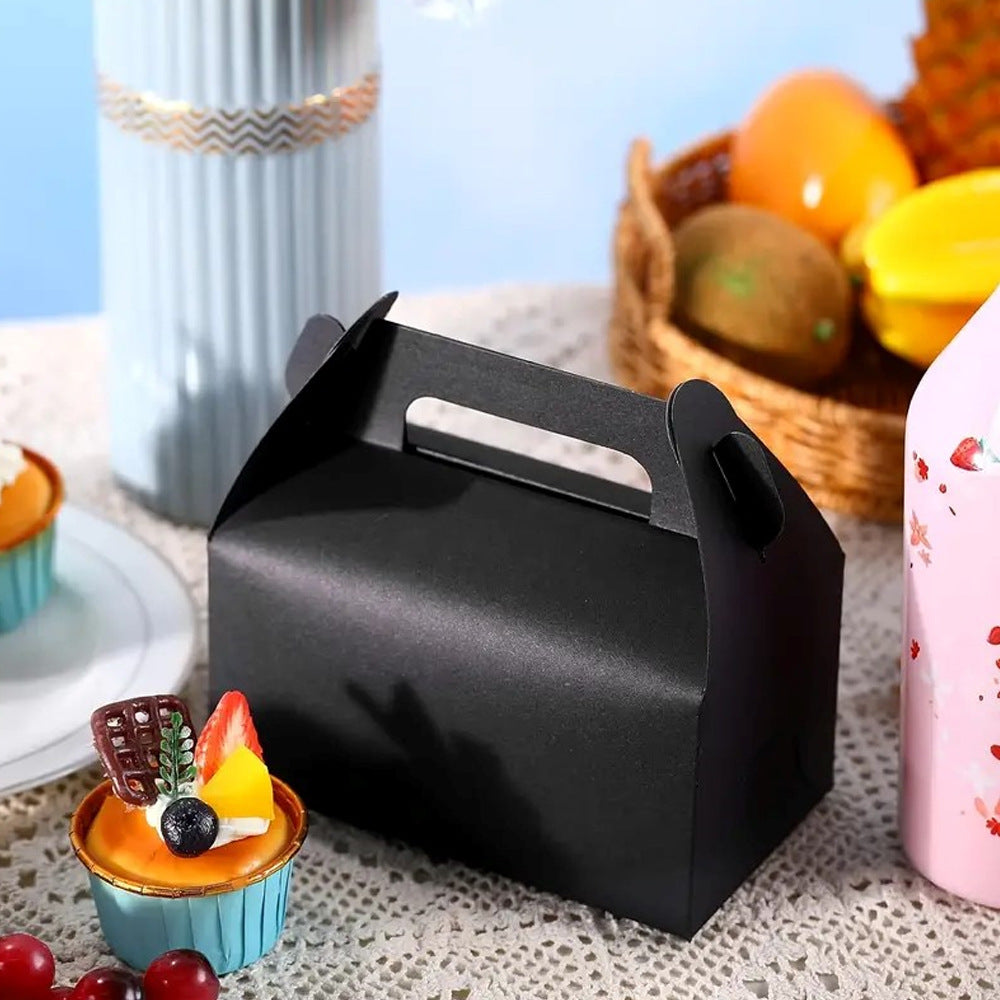 25 Pack Gable Treat Boxes Party Favor Goodie Bag Boxes Black