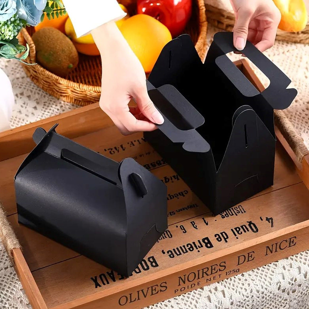 25 Pack Gable Treat Boxes Party Favor Goodie Bag Boxes Black