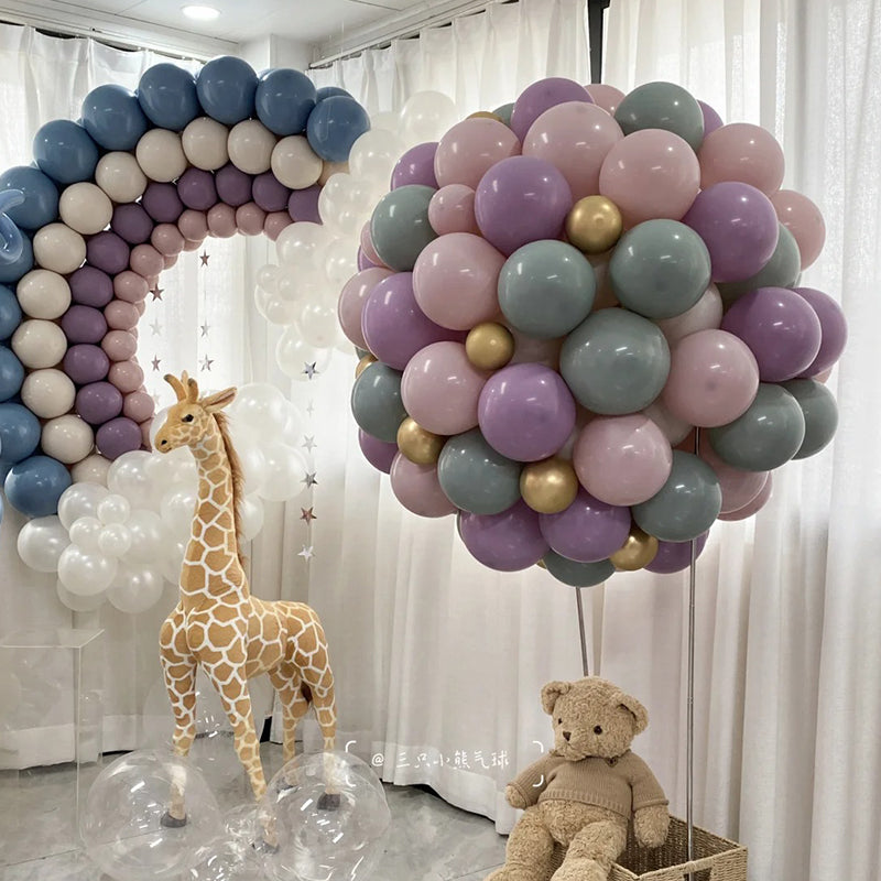 18" Latex Balloons 10 Pcs Pastel Dusk Purple