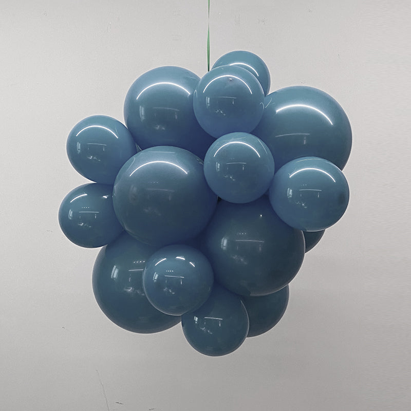 10" Latex Balloons 100 Pcs Pastel Dusk Blue