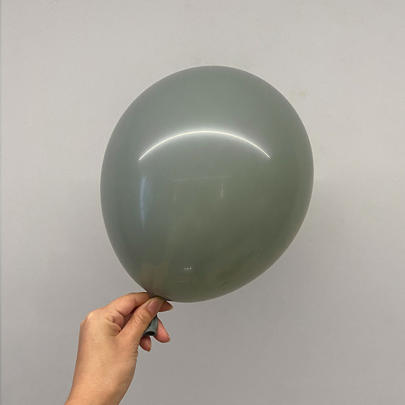 18" Latex Balloons 10 Pcs Pastel Dusk Green