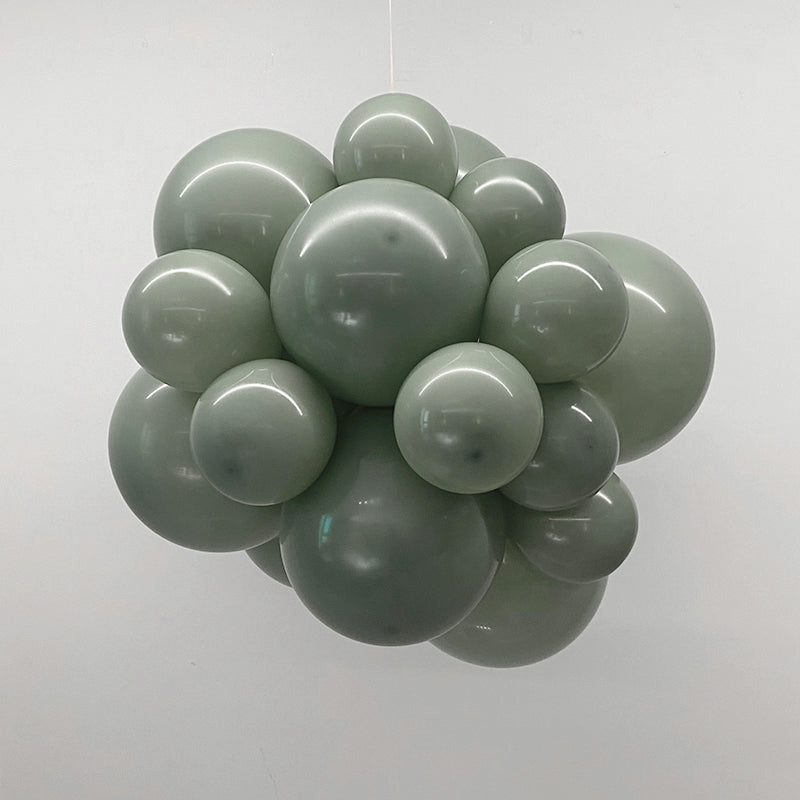 10" Latex Balloons 100 Pcs Pastel Dusk Green