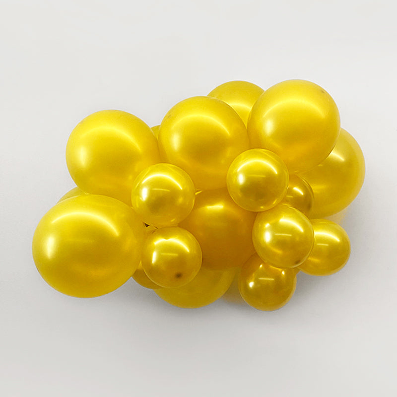 10" Latex Balloons 100 Pcs Shiny Pearl Gold