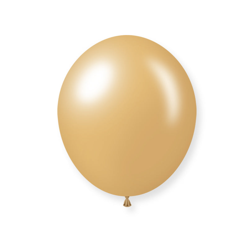 12" Latex Balloons 25 Pcs Shiny Pearl Peach