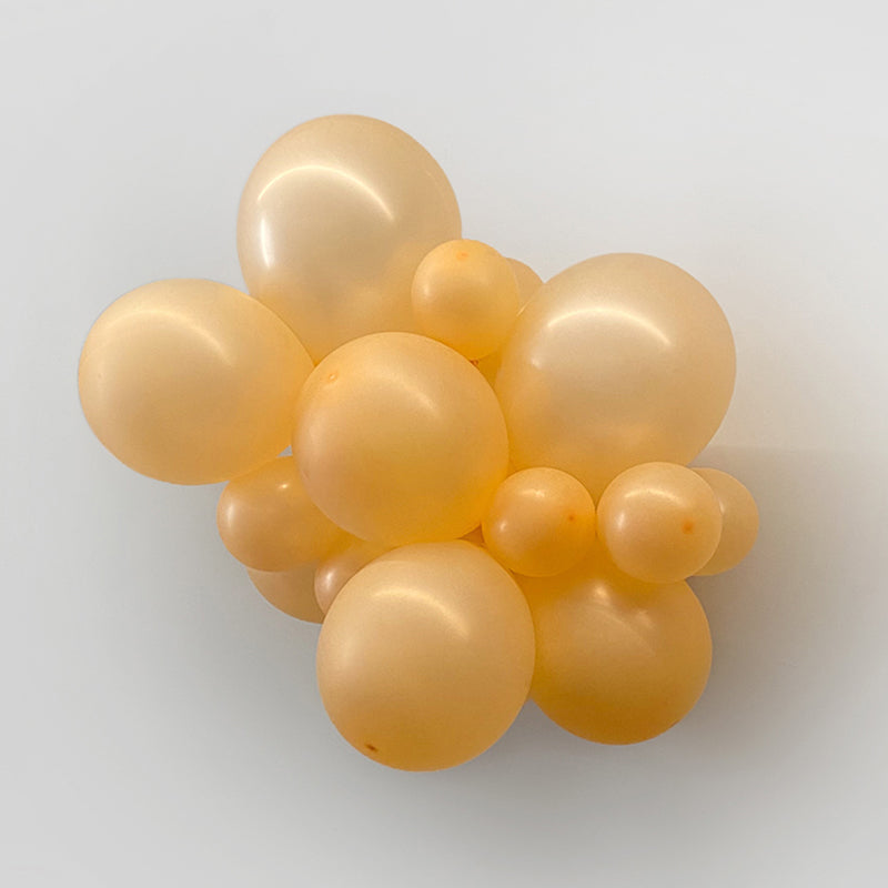 10" Latex Balloons 100 Pcs Shiny Pearl Peach