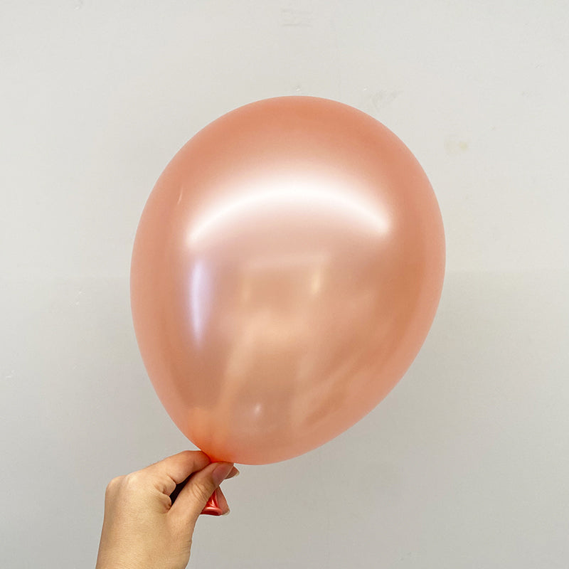 10" Latex Balloons 100 Pcs Pearl Rose Gold