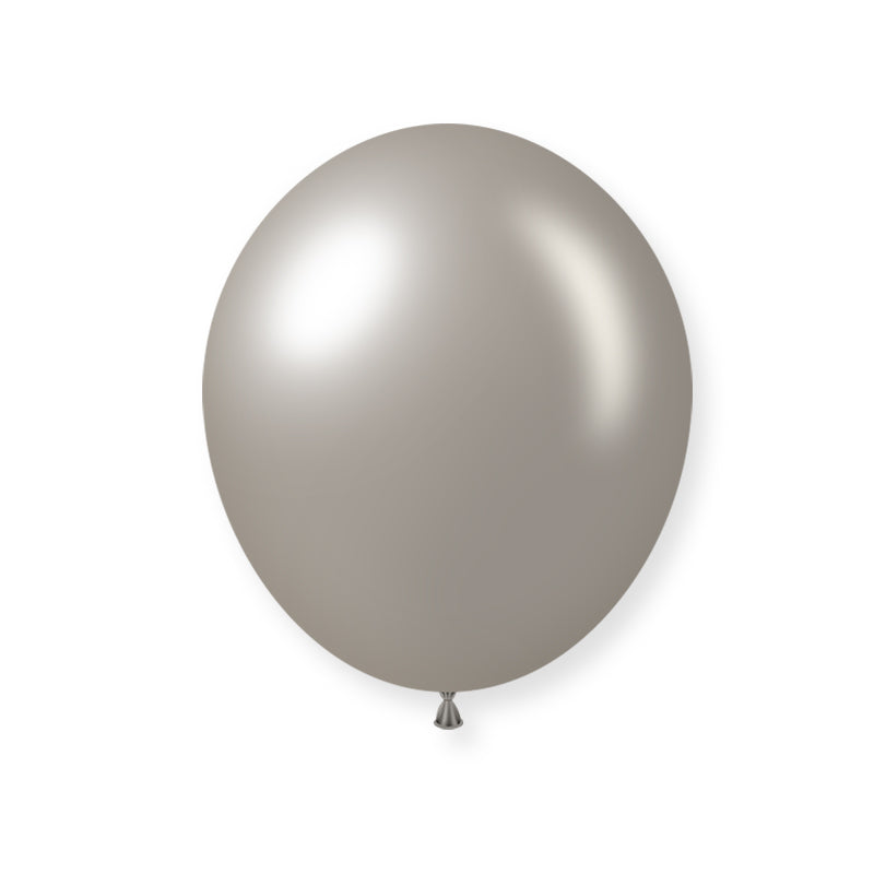 12" Latex Balloons 25 Pcs Pearl Silver