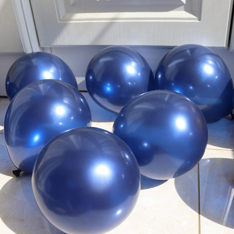 Navy Blue Balloons Round Helium Pearl Dark Blue Balloons For Wedding Birthday Christmas Party Decoration