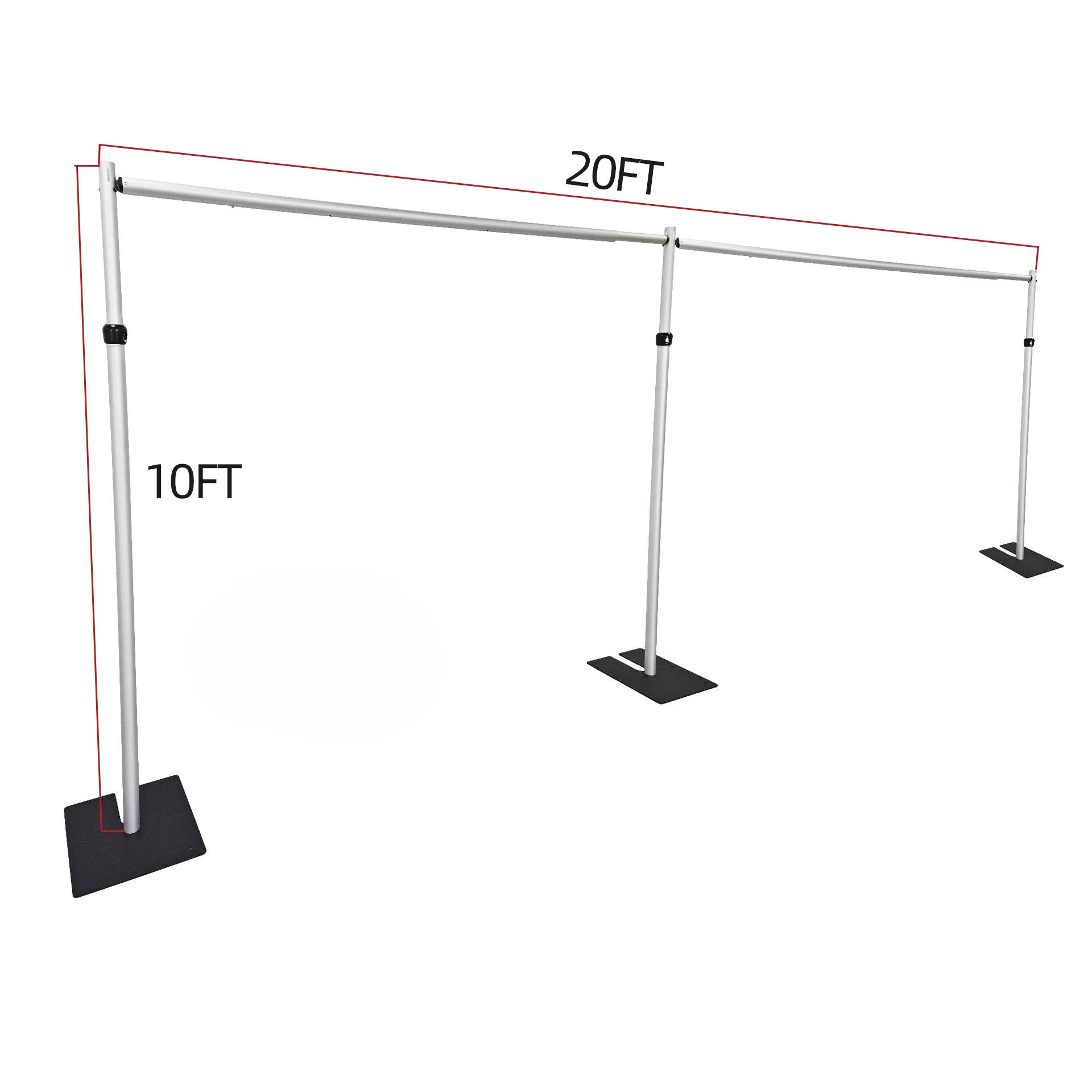 Pipe and Drape Backdrop Stand Kit 10x20FT