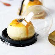 50 Pc 3” Plastic Cupcake Gift Containers Black