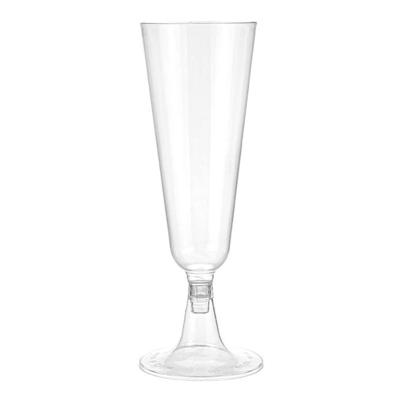 12 Pcs Plastic Champagne Glasses 5oz Clear