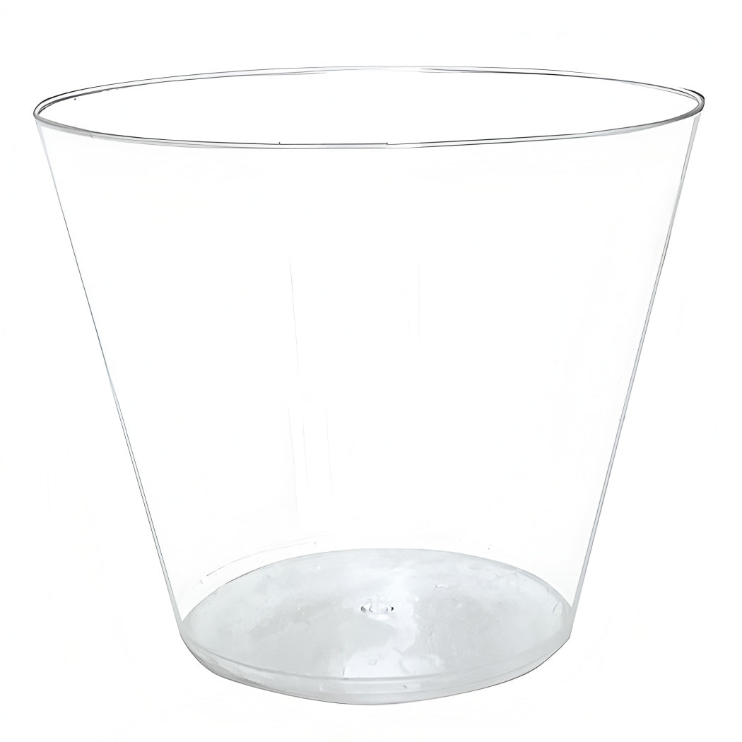 25 Pcs Plastic Party Cups 9oz Crystal Clear