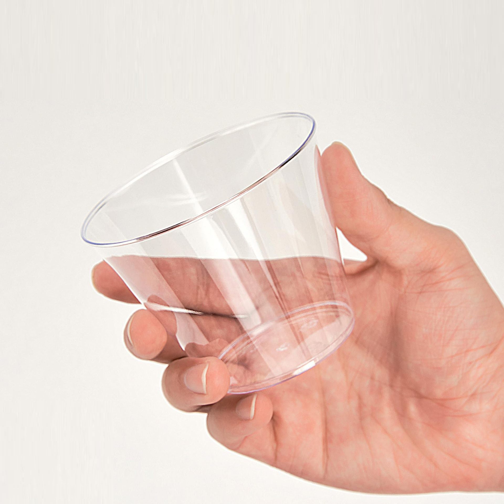 25 Pcs Plastic Party Cups 9oz Crystal Clear