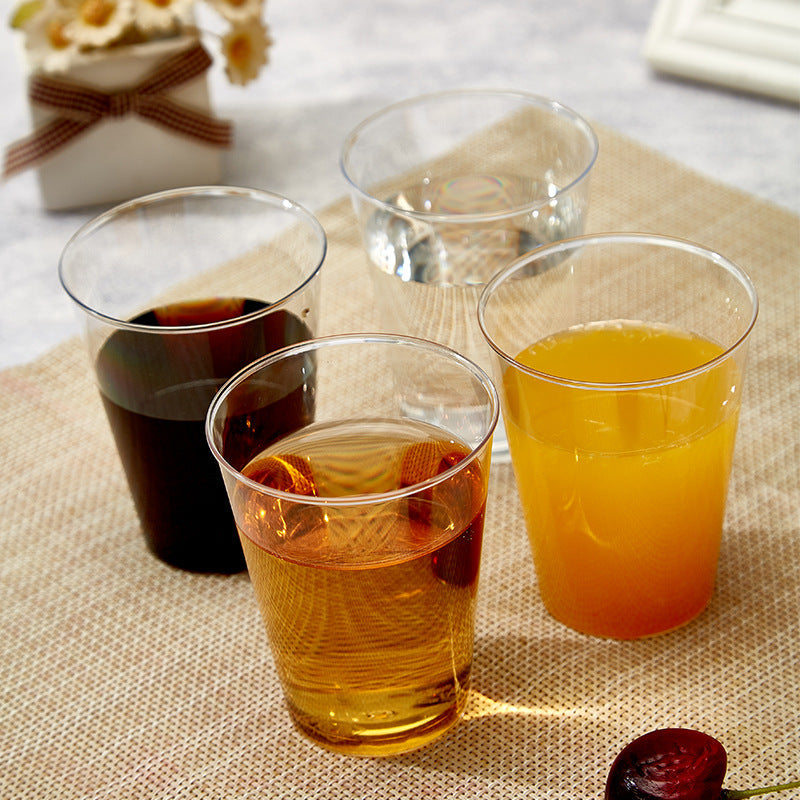 25 Pcs Plastic Tumbler Cups 10oz Clear