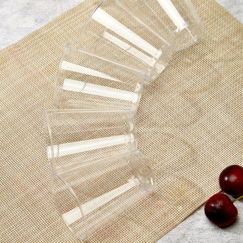 25 Pcs Plastic Tumbler Cups 10oz Clear