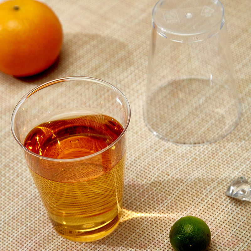 25 Pcs Plastic Tumbler Cups 10oz Clear