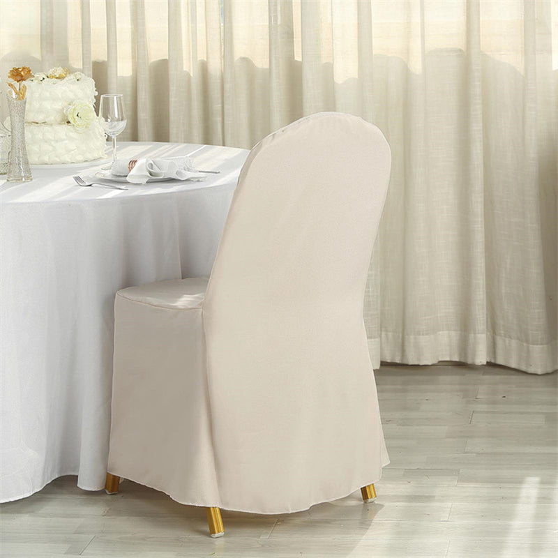 Polyester Banquet Chair Covers 18"x18"x38" Pink