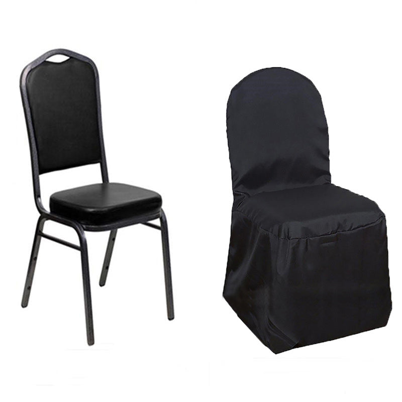 Polyester Banquet Chair Covers 18"x18"x38" Pink
