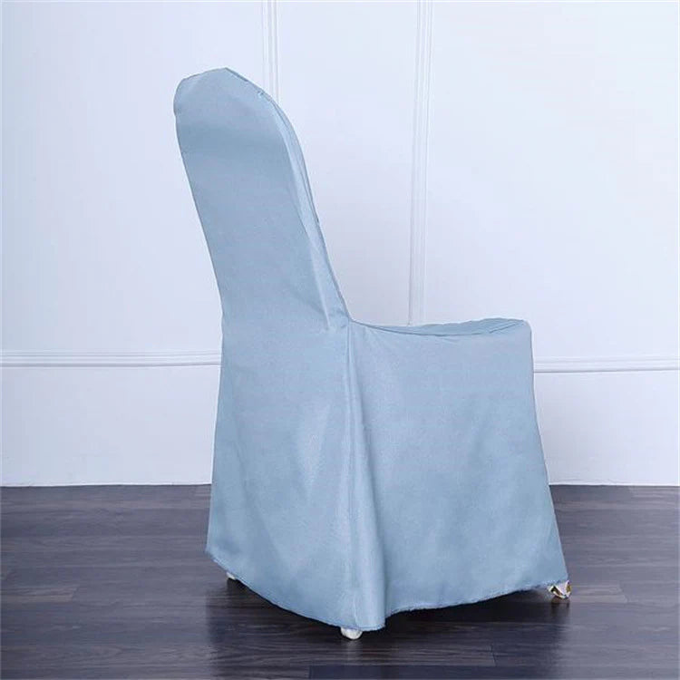 Polyester Banquet Chair Covers Sky Blue