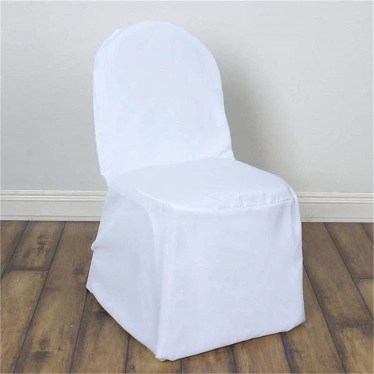 Polyester Banquet Chair Covers White
