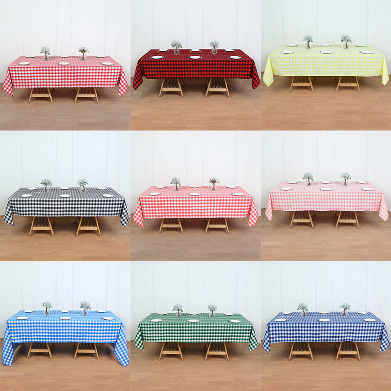 Buffalo Plaid Tablecloth Waterproof Checkered Table Cloths Rectangle for Outdoor Picnic/Party/Dining