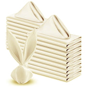 5 Pc Satin Napkin 17"x17" Ivory