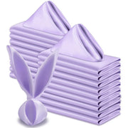 5 Pc Satin Napkin 17"x17" Light Purple