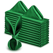 5 Pc Satin Napkin 17"x17" Green