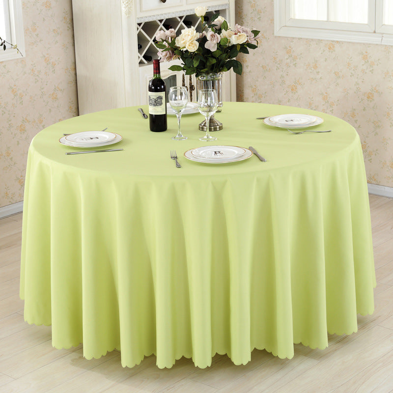 Premium Polyester 133" Round Tablecloth Fruit Green