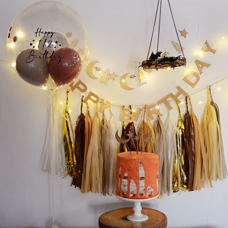 12 Pc Pre-Tied Paper Fringe Tassels White